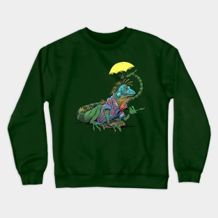 Iguana snorkeling Crewneck Sweatshirt